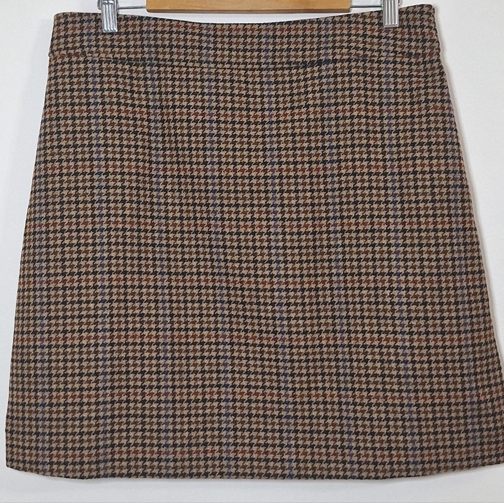 NWT J.CREW Classic Houndstooth Mini Skirt